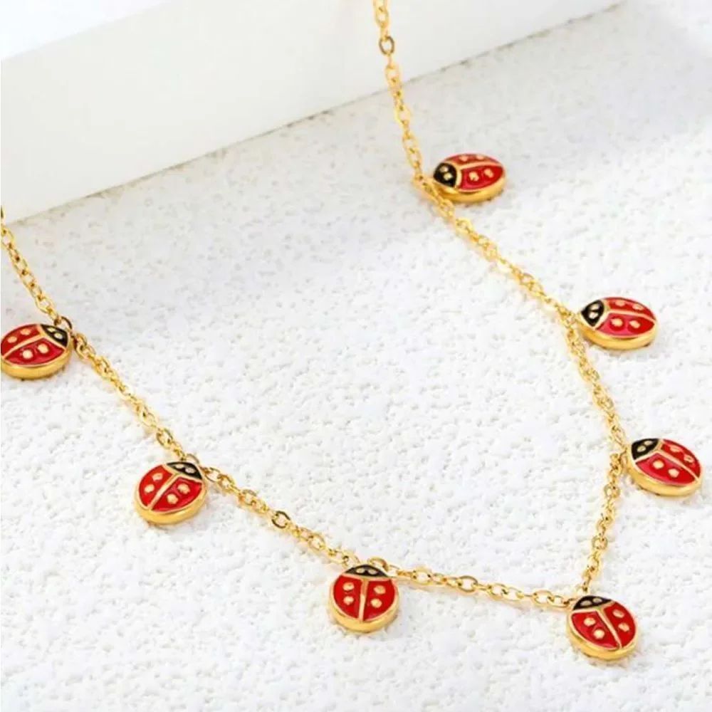 Ladybug Necklace #2126 - Picture 2 of 6